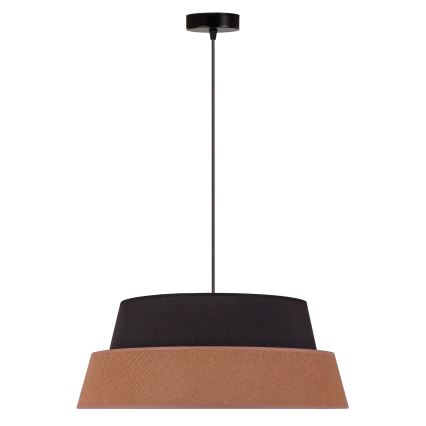 Duolla - Lampadario a sospensione con filo GALAXY 1xE27/15W/230V diametro 50 cm marrone/nero