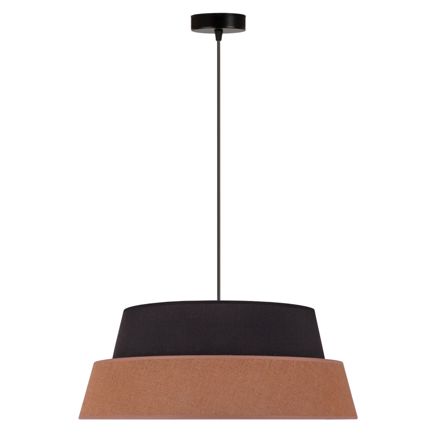 Duolla - Lampadario a sospensione con filo GALAXY 1xE27/15W/230V diametro 50 cm marrone/nero