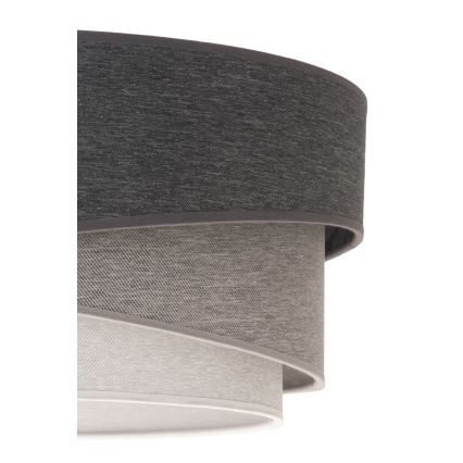Duolla - Lampadario a sospensione con filo KOBO 1xE27/15W/230V diametro 45 cm antracite/grigio/bianco