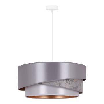 Duolla - Lampadario a sospensione con filo KOBO 1xE27/15W/230V diametro 45 cm argento/oro