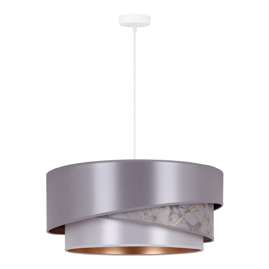Duolla - Lampadario a sospensione con filo KOBO 1xE27/15W/230V diametro 45 cm argento/oro