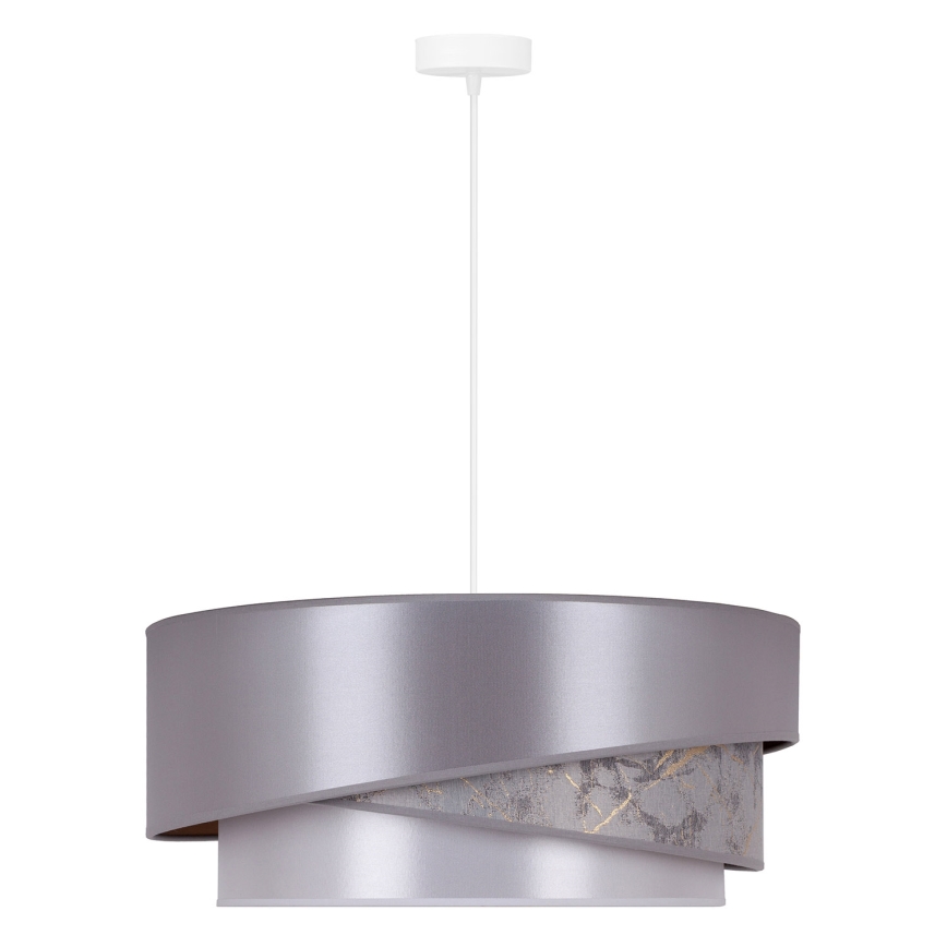 Duolla - Lampadario a sospensione con filo KOBO 1xE27/15W/230V diametro 45 cm argento/oro