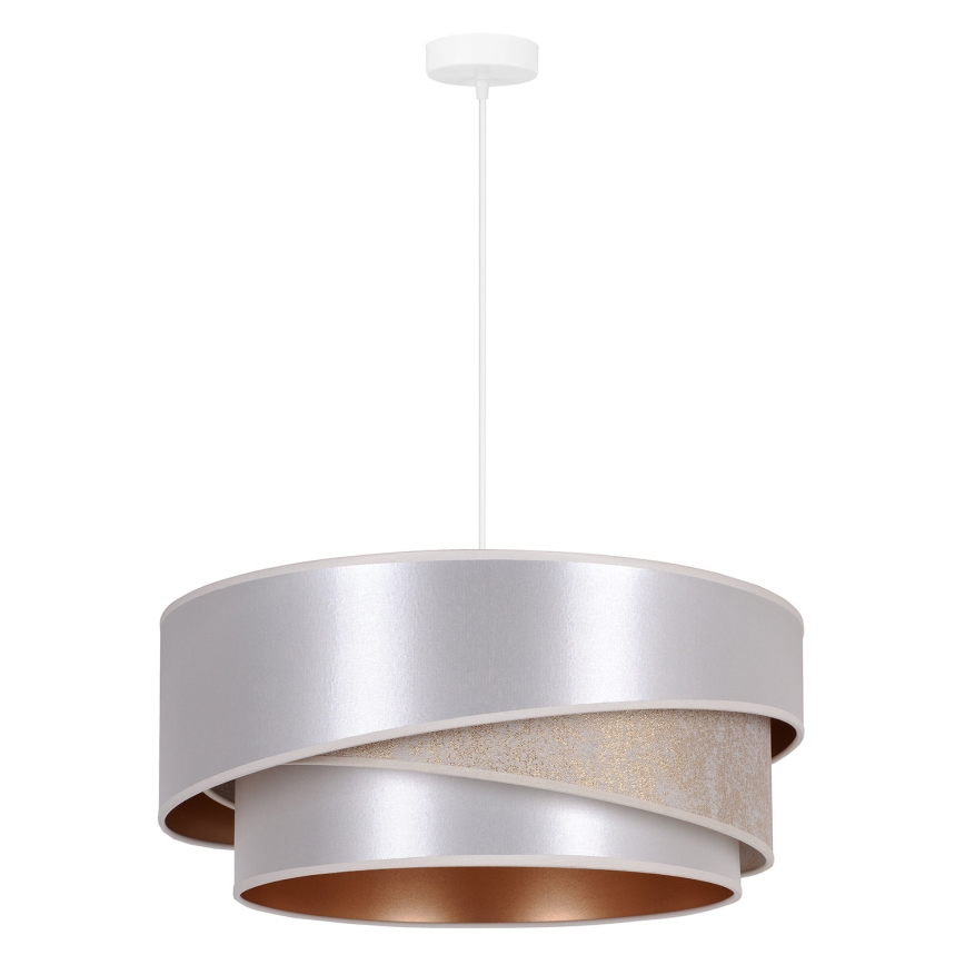 Duolla - Lampadario a sospensione con filo KOBO 1xE27/15W/230V diametro 45 cm argento/oro