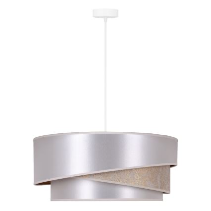 Duolla - Lampadario a sospensione con filo KOBO 1xE27/15W/230V diametro 45 cm argento/oro