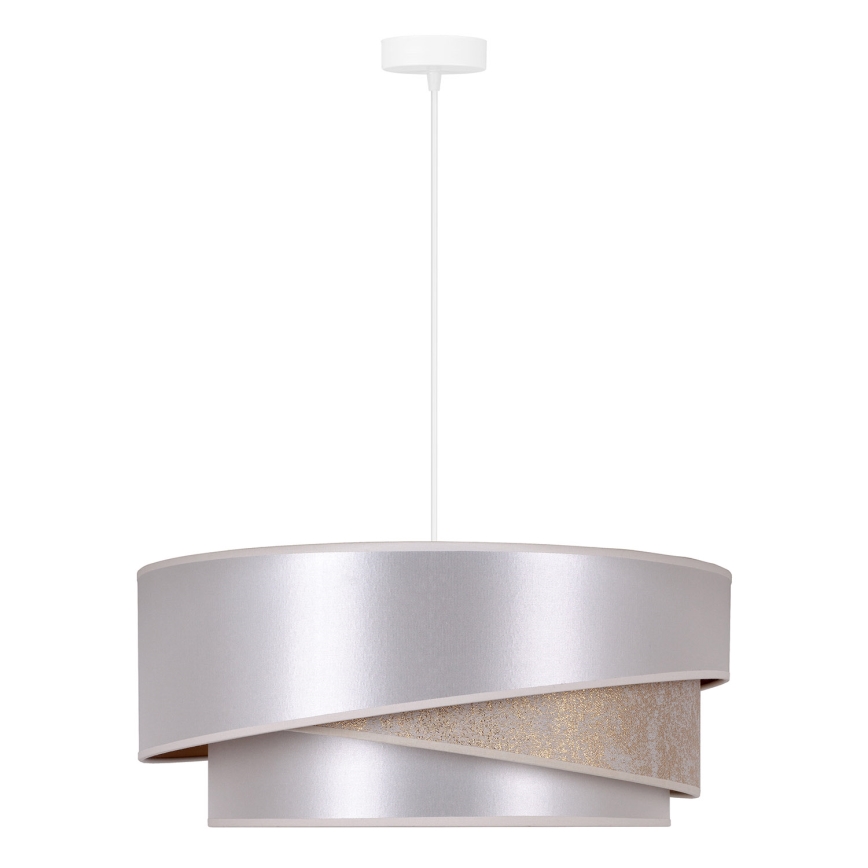 Duolla - Lampadario a sospensione con filo KOBO 1xE27/15W/230V diametro 45 cm argento/oro