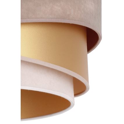 Duolla - Lampadario a sospensione con filo KOBO 1xE27/15W/230V diametro 45 cm beige/oro/color crema