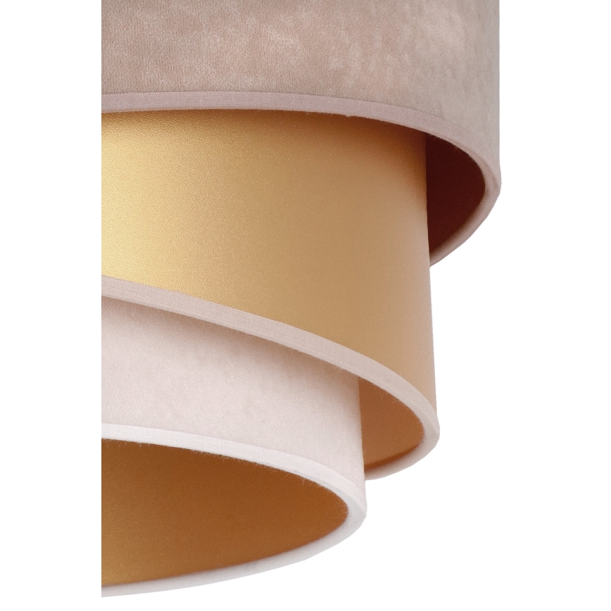 Duolla - Lampadario a sospensione con filo KOBO 1xE27/15W/230V diametro 45 cm beige/oro/color crema
