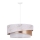 Duolla - Lampadario a sospensione con filo KOBO 1xE27/15W/230V diametro 45 cm bianco/oro rosa