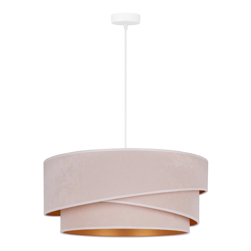 Duolla - Lampadario a sospensione con filo KOBO 1xE27/15W/230V diametro 45 cm color crema/oro
