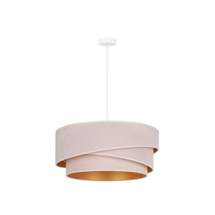 Duolla - Lampadario a sospensione con filo KOBO 1xE27/15W/230V diametro 45 cm color crema/oro