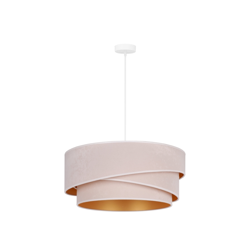 Duolla - Lampadario a sospensione con filo KOBO 1xE27/15W/230V diametro 45 cm color crema/oro