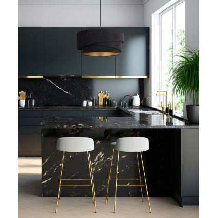 Duolla - Lampadario a sospensione con filo KOBO 1xE27/15W/230V diametro 45 cm nero/oro