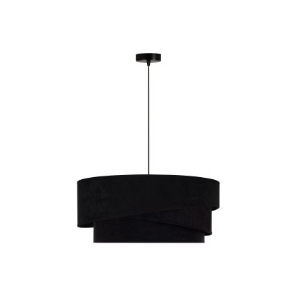 Duolla - Lampadario a sospensione con filo KOBO 1xE27/15W/230V diametro 45 cm nero/oro