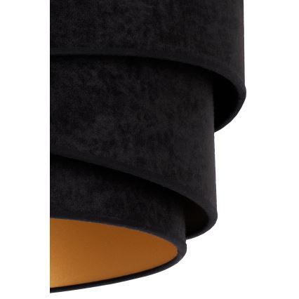 Duolla - Lampadario a sospensione con filo KOBO 1xE27/15W/230V diametro 45 cm nero/oro