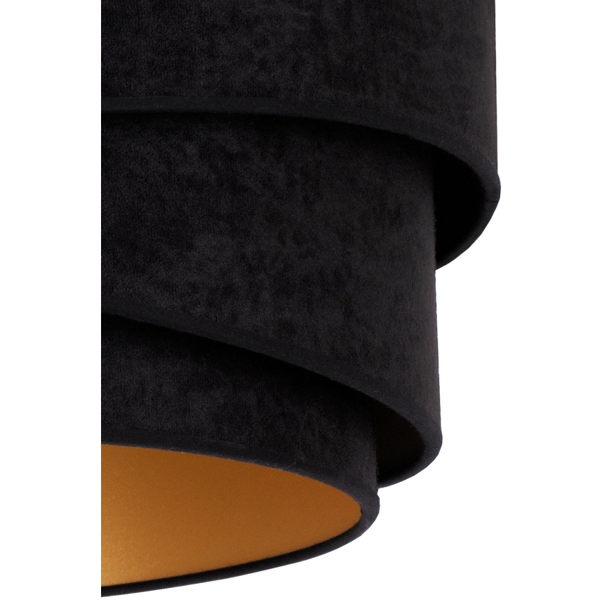 Duolla - Lampadario a sospensione con filo KOBO 1xE27/15W/230V diametro 45 cm nero/oro