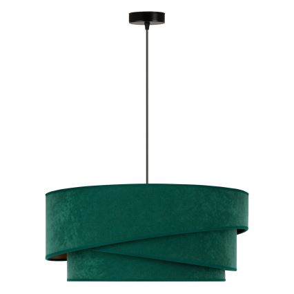 Duolla - Lampadario a sospensione con filo KOBO 1xE27/15W/230V diametro 45 cm verde/oro
