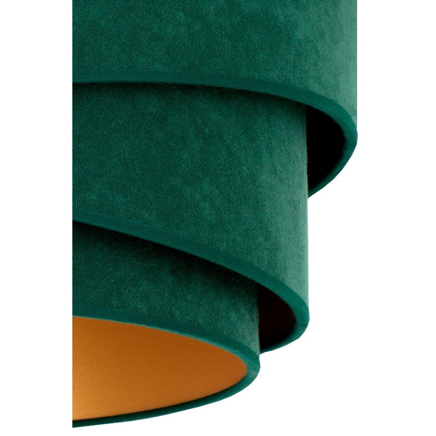 Duolla - Lampadario a sospensione con filo KOBO 1xE27/15W/230V diametro 45 cm verde/oro