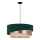 Duolla - Lampadario a sospensione con filo KOBO 1xE27/15W/230V diametro 45 cm verde/oro rosa/color crema