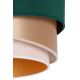 Duolla - Lampadario a sospensione con filo KOBO 1xE27/15W/230V verde/oro rosa/color crema