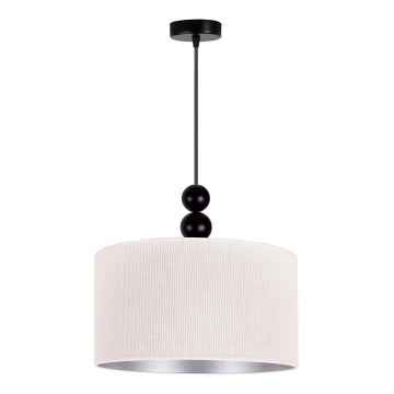 Duolla - Lampadario a sospensione con filo LYON 1xE27/15W/230V diametro 40 cm color crema