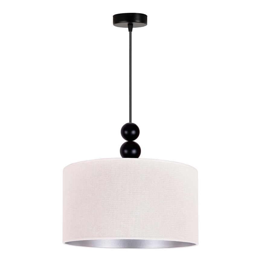 Duolla - Lampadario a sospensione con filo LYON 1xE27/15W/230V diametro 40 cm color crema