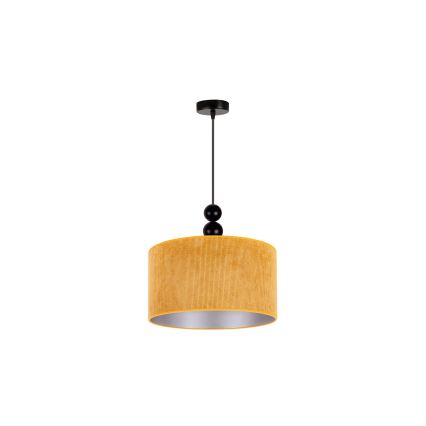 Duolla - Lampadario a sospensione con filo LYON 1xE27/15W/230V diametro 40 cm giallo