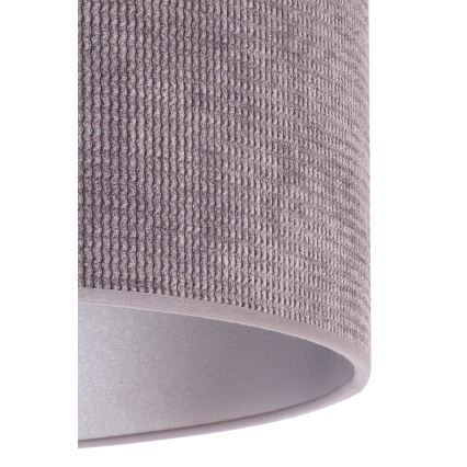 Duolla - Lampadario a sospensione con filo LYON 1xE27/15W/230V diametro 40 cm grigio
