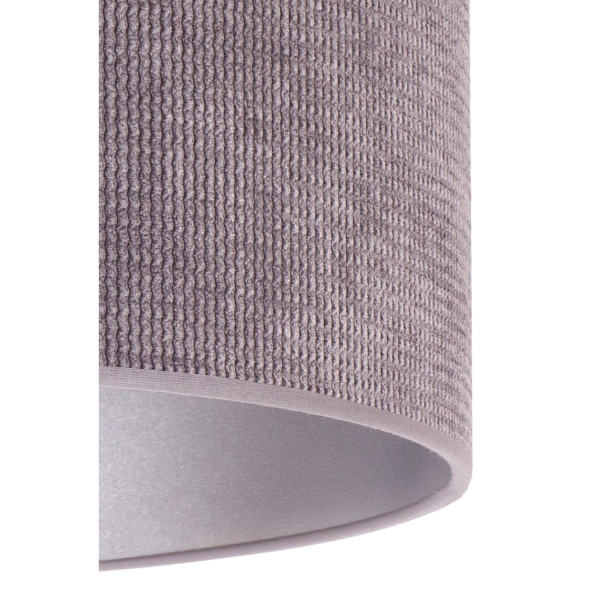 Duolla - Lampadario a sospensione con filo LYON 1xE27/15W/230V diametro 40 cm grigio