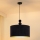 Duolla - Lampadario a sospensione con filo LYON 1xE27/15W/230V diametro 40 cm nero