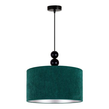 Duolla - Lampadario a sospensione con filo LYON 1xE27/15W/230V diametro 40 cm verde