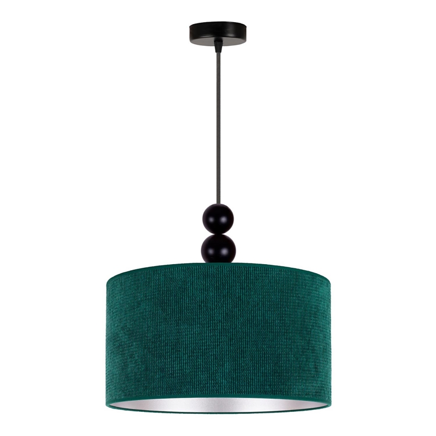 Duolla - Lampadario a sospensione con filo LYON 1xE27/15W/230V diametro 40 cm verde