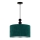 Duolla - Lampadario a sospensione con filo LYON 1xE27/15W/230V diametro 40 cm verde