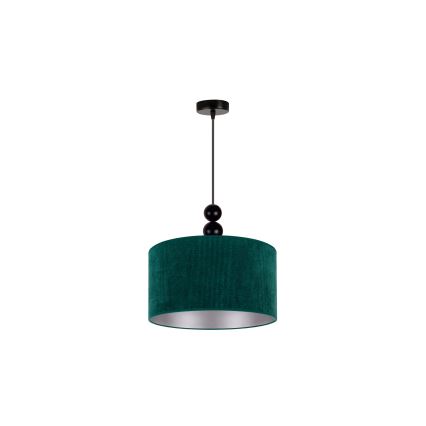 Duolla - Lampadario a sospensione con filo LYON 1xE27/15W/230V diametro 40 cm verde