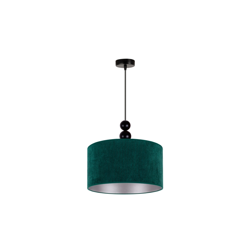 Duolla - Lampadario a sospensione con filo LYON 1xE27/15W/230V diametro 40 cm verde
