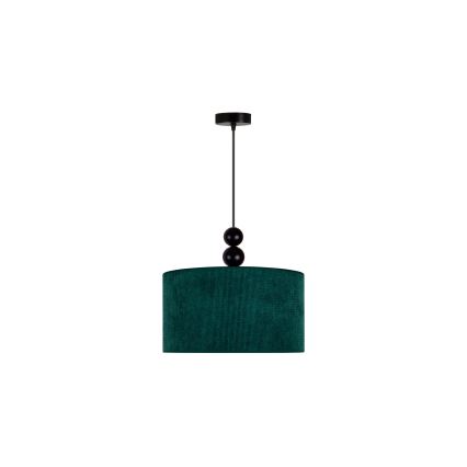 Duolla - Lampadario a sospensione con filo LYON 1xE27/15W/230V diametro 40 cm verde