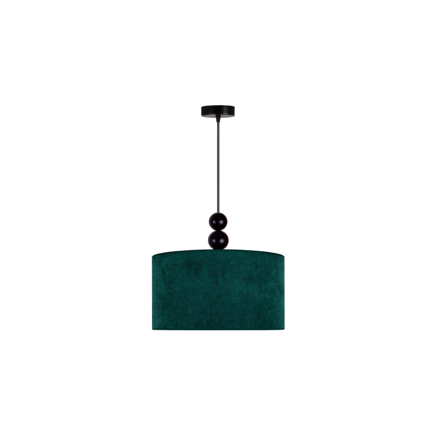 Duolla - Lampadario a sospensione con filo LYON 1xE27/15W/230V diametro 40 cm verde
