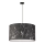 Duolla - Lampadario a sospensione con filo MARBLE 1xE27/40W/230V diametro 45 cm nero/bianco