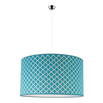 Duolla - Lampadario a sospensione con filo MAROKO 1xE27/40W/230V diametro 45 cm turchese/bianco