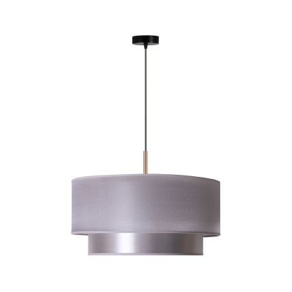 Duolla - Lampadario a sospensione con filo NANTES 1xE27/15W/230V diametro 45 cm argento/rame