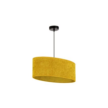 Duolla - Lampadario a sospensione con filo OVAL 1xE27/15W/230V marrone