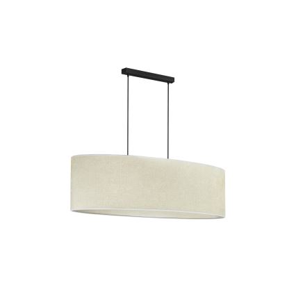 Duolla - Lampadario a sospensione con filo OVAL 2xE27/15W/230V grigio