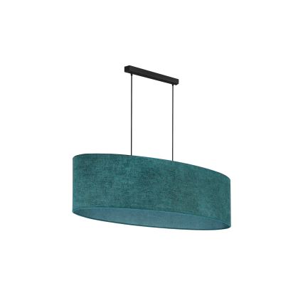 Duolla - Lampadario a sospensione con filo OVAL 2xE27/15W/230V verde