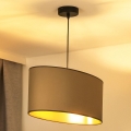 Duolla - Lampadario a sospensione con filo OVAL VEGAN 1xE27/15W/230V beige