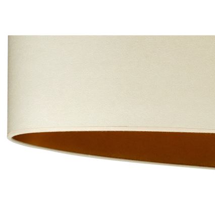 Duolla - Lampadario a sospensione con filo OVAL VEGAN 1xE27/15W/230V color crema