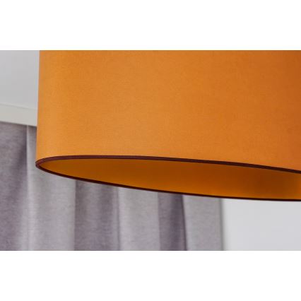 Duolla - Lampadario a sospensione con filo OVAL VEGAN 1xE27/15W/230V marrone