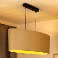 Duolla - Lampadario a sospensione con filo OVAL VEGAN 2xE27/15W/230V color crema