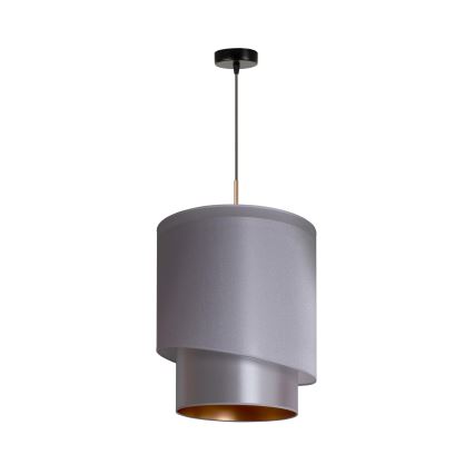 Duolla - Lampadario a sospensione con filo PARIGI 1xE27/15W/230V diametro 40 cm argento/oro