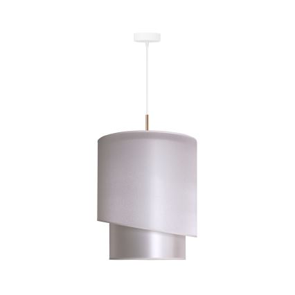 Duolla - Lampadario a sospensione con filo PARIGI 1xE27/15W/230V diametro 40 cm argento/oro