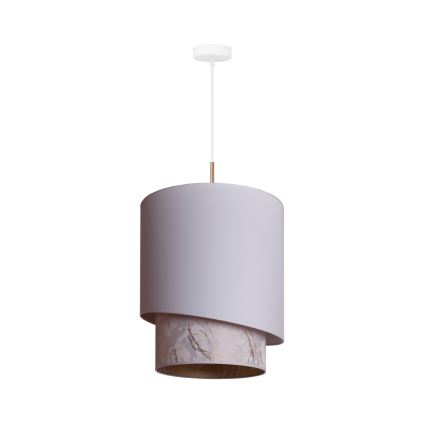 Duolla - Lampadario a sospensione con filo PARIGI 1xE27/15W/230V diametro 40 cm bianco/beige