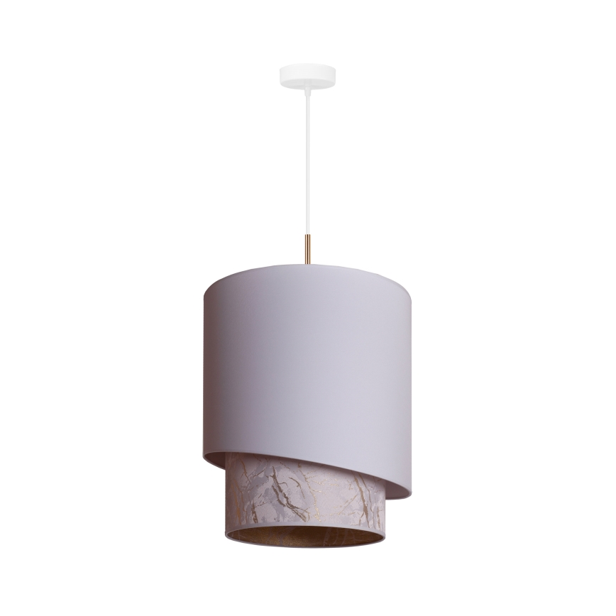 Duolla - Lampadario a sospensione con filo PARIGI 1xE27/15W/230V diametro 40 cm bianco/beige